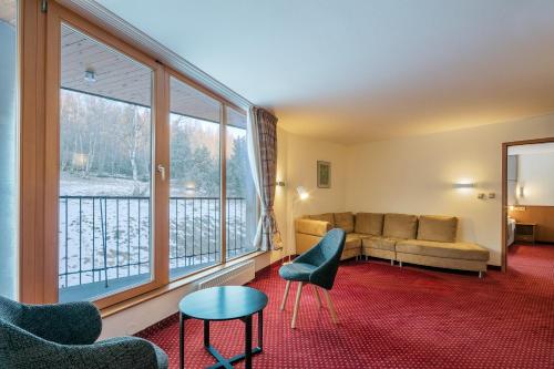 Hotel Ostrovにあるシーティングエリア
