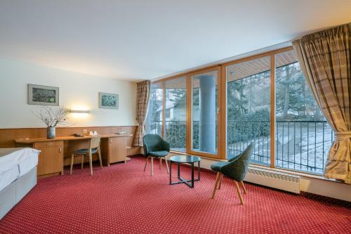 Hotel Ostrovにあるシーティングエリア