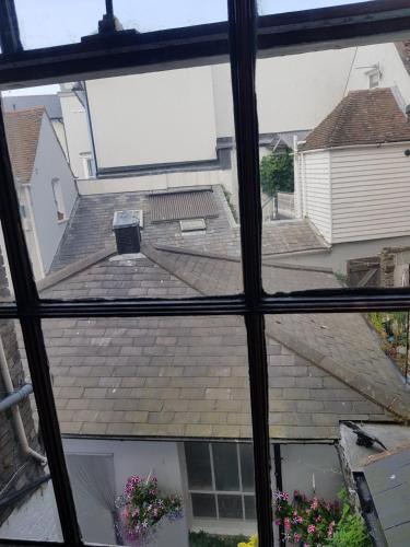 a view from a window of a roof at Waterfront Hotel in Deal