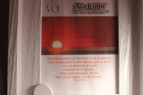a label on a bottle in a refrigerator at B&B Verzavò in Cetraro
