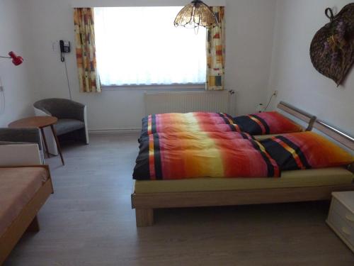 Postel nebo postele na pokoji v ubytování Schöne, gemütliche Wohnung