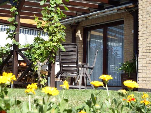Zahrada ubytování nette Ferienwohnung mit eigenem Eingang und Sonnenterrasse