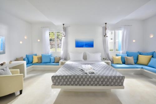Posezení v ubytování Elegant Mykonos