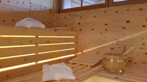 Letto o letti in una camera di Chalet Novalis