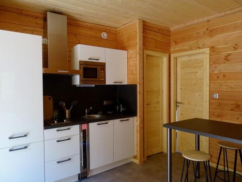 Dapur atau dapur kecil di Auberge Les Hauts De Chenas