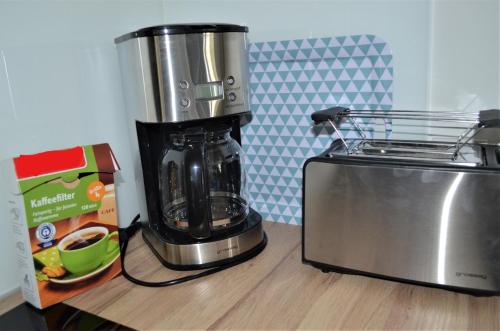 Dapur atau dapur kecil di Hochlandappartement
