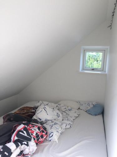 Postel nebo postele na pokoji v ubytování Lejlighed på landet, NO Smoking