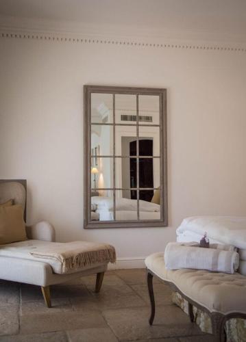 Katil atau katil-katil dalam bilik di Hôtel & Restaurant Alain Llorca