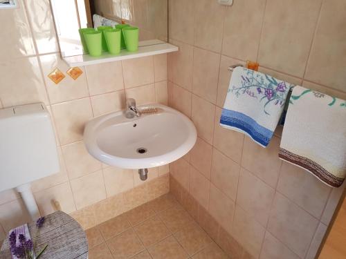 Ванна кімната в Apartments and Rooms Rosemari