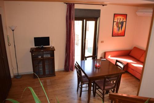 TV a/nebo společenská místnost v ubytování Casa Gagà