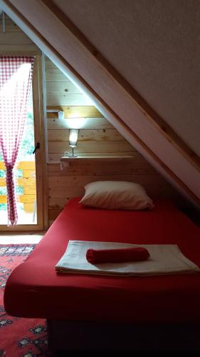 Ένα ή περισσότερα κρεβάτια σε δωμάτιο στο Vacation home SAJRA