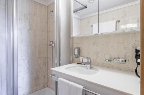 Koupelna v ubytování Boutique Hotel Cervus