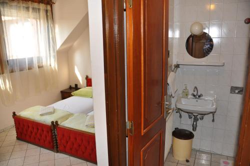 Koupelna v ubytování Hotel Palota