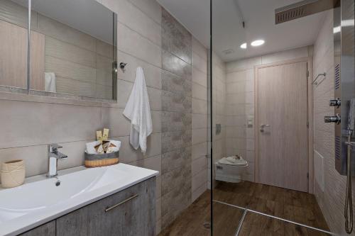 Koupelna v ubytování Sellia resort