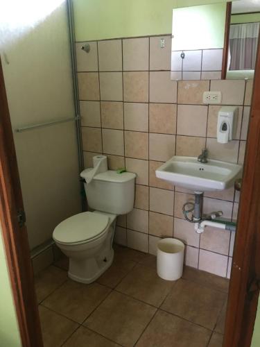 Koupelna v ubytování Cabinas Brisas del Golfo