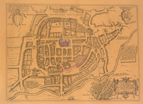 a drawing of a map of a city at Braga centro - apartamento espaçoso e confortável - Todas as comodidades in Braga