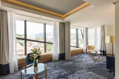 Posezení v ubytování Swissotel Sarajevo