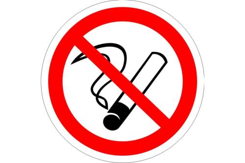 a red prohibitory sign with a trumpet in it at Tomsona Apartment Riga Center in Rīga