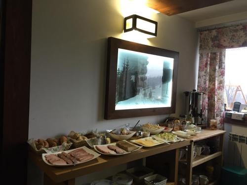 Mad i den private indkvartering eller i nærheden