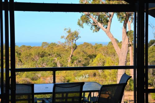 a view from the window of the living room at Surinam in Dunsborough