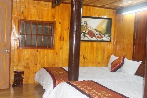 Katil atau katil-katil dalam bilik di Cat Ba Mountain View Homestay