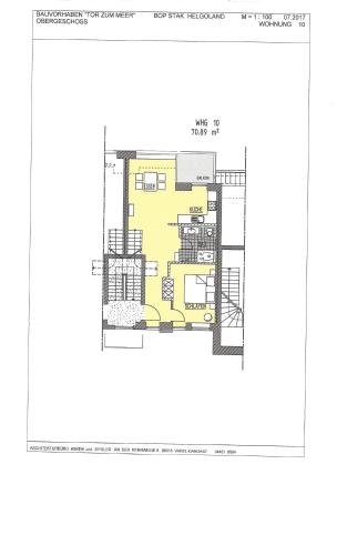 a floor plan of a house at Tor zum Meer in Helgoland