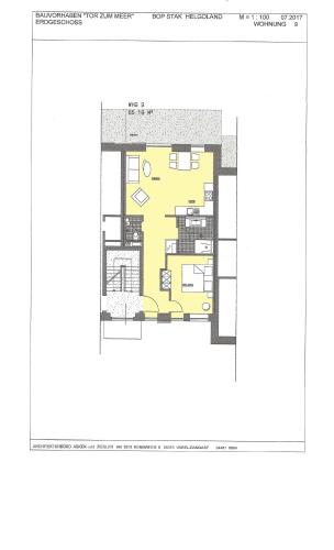 a floor plan of a house at Tor zum Meer in Helgoland