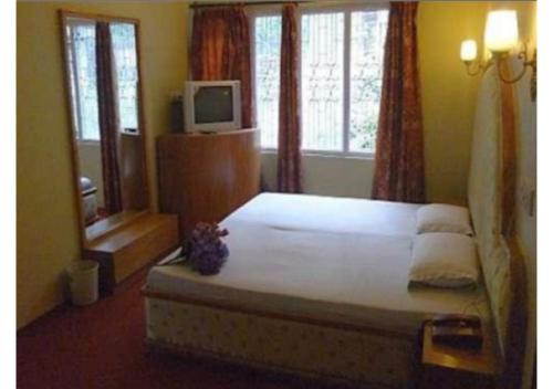 Ένα ή περισσότερα κρεβάτια σε δωμάτιο στο Hotel Pankaj