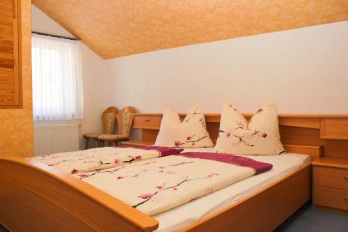 Postel nebo postele na pokoji v ubytování An der Hainmühle