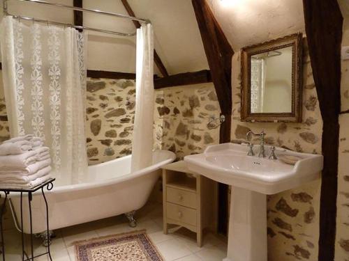 Ett badrum på La Maisonnette