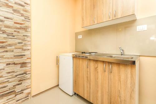Jovan Apartmentsにあるキッチンまたは簡易キッチン