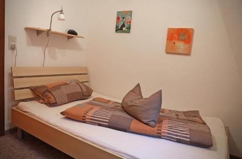 Postel nebo postele na pokoji v ubytování Ferienhaus Mainschleife