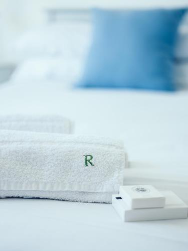 a roll of white toilet paper with the r on it at The Imperial Hotel in St Saviour Guernsey