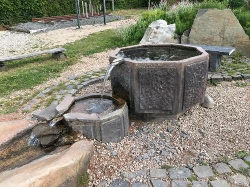 Stellwerk, optional mit Sauna und Whirlpoolにある庭