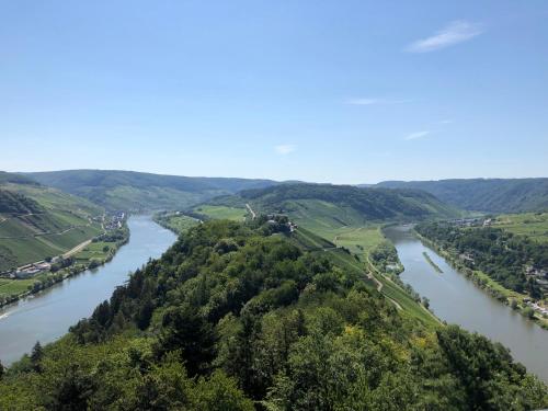 a river in the middle of a valley at Dolcevita in Bad Bertrich