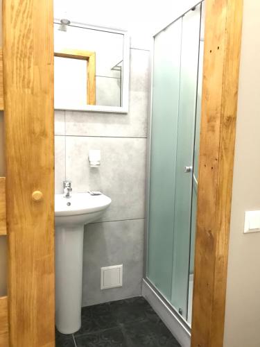 Salle de bains dans l'établissement Mezzanine Hotel