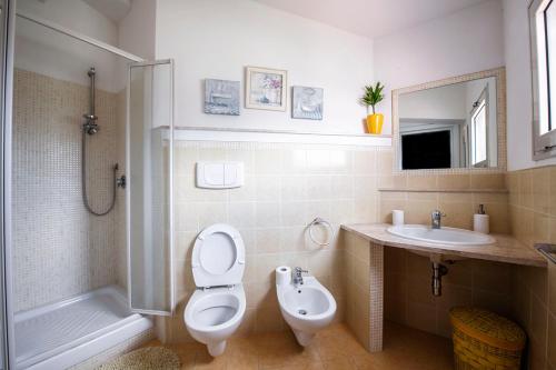 Koupelna v ubytování B&B Da Marcella