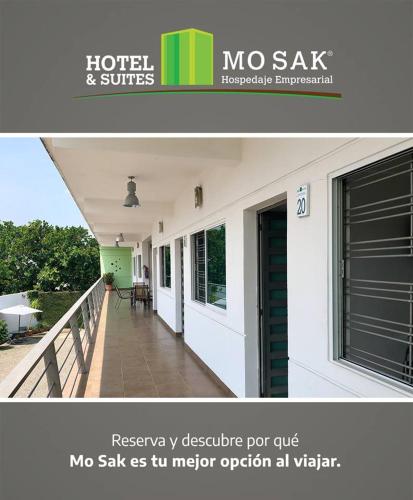 a collage of two pictures of a house at Hotel & Suites Mo Sak in Tapachula