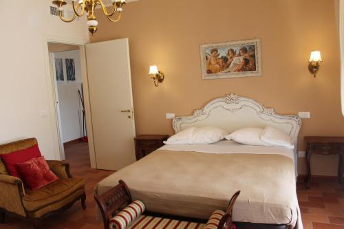 Postel nebo postele na pokoji v ubytování Bio Agriturismo Mare in Campagna