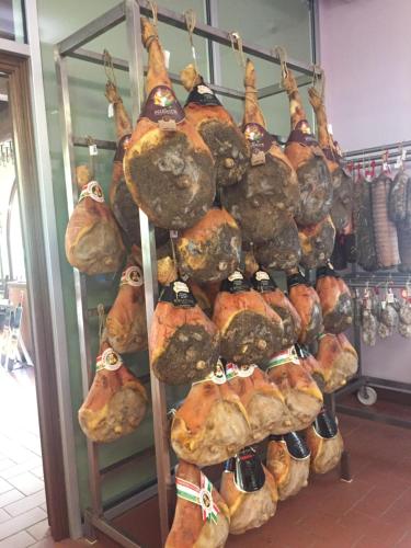 a display of breads and pastries in a store at Antica Locanda San Leonardo 1554 in Ghivizzano
