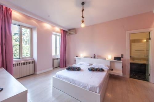 Кровать или кровати в номере Corfu Overview Penthouse