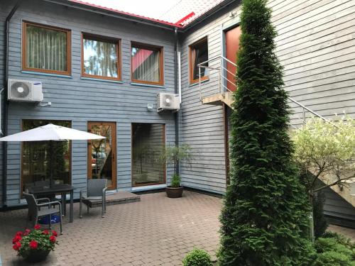 Bygningen som lejlighedshotellet ligger i