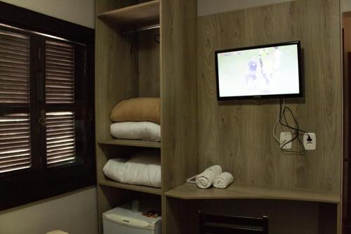 TV a/nebo společenská místnost v ubytování Hotel Lages