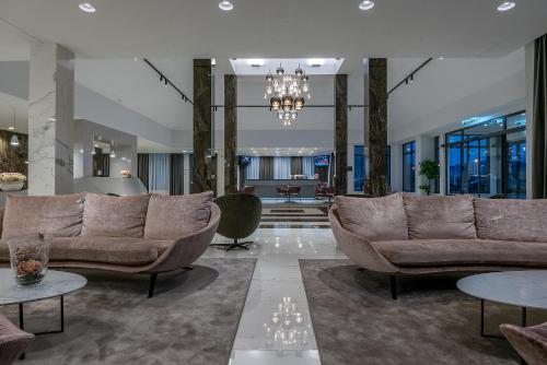 Χώρος καθιστικού στο Hotel Princess