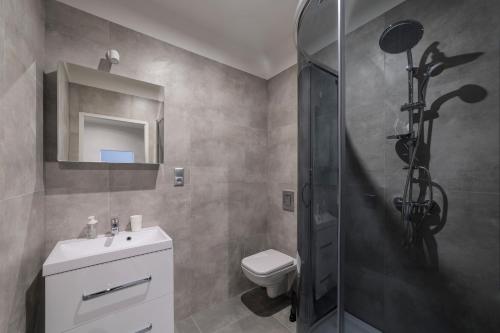 Kúpeľňa v ubytovaní Morska apart