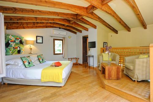 Lodge de Charme A Chedaにあるベッド