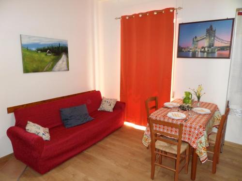 A seating area at Casa Ferrara