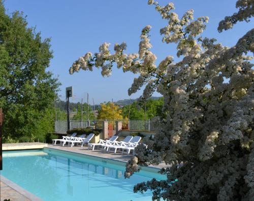 Bazén v ubytování Agriturismo Collina Dei Fagiani nebo v jeho okolí