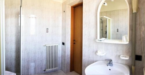 Koupelna v ubytování Hotel Belvedere