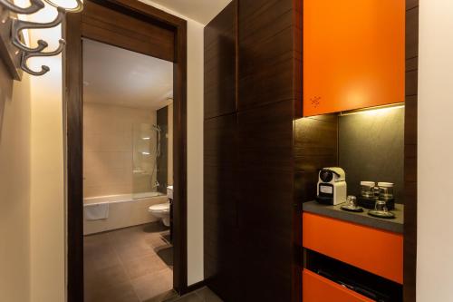 Koupelna v ubytování Eleven Hotel